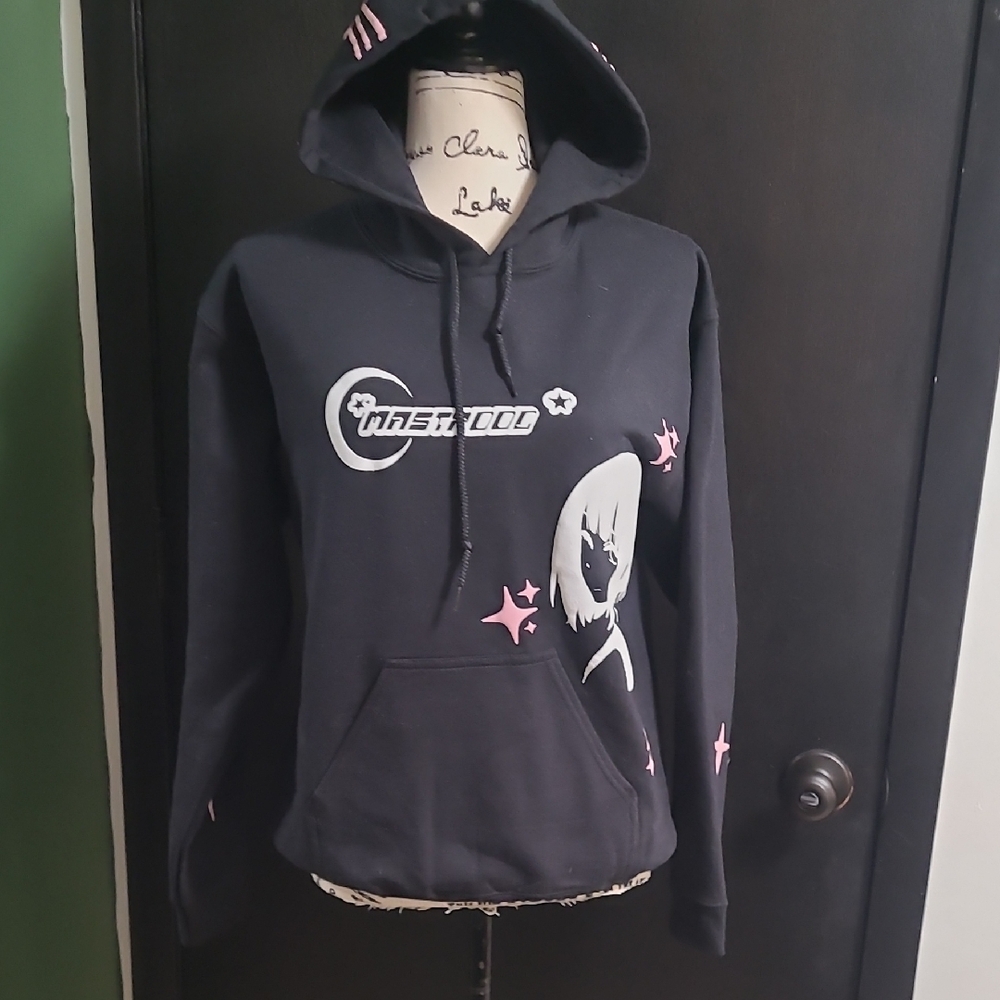 Anime Style Black Heavy Blend Hoodie